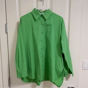 Oak+Fort Oversized Shirt Green